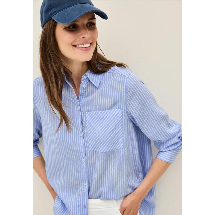 CECIL Gestreept overhemd blouse Blauw