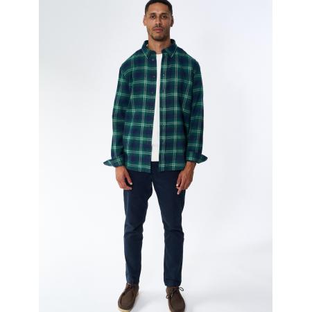Legends Overhemd Humphrey Flannel check shirt - Varsity Green donkergroen