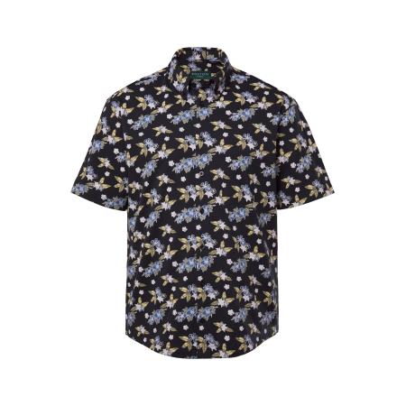 Boston Park Boston Park Overhemd blauw / nachtblauw / groen