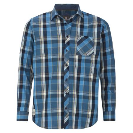 jan vanderstorm Jan Vanderstorm Overhemd Jorvar blauw / donkerblauw / zwart / wit