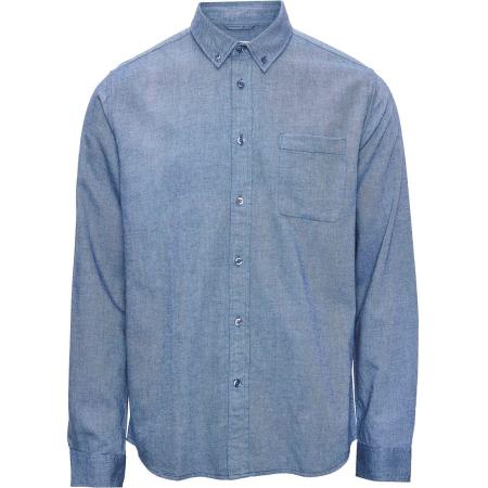 KnowledgeCotton Apparel Overhemd Blauw