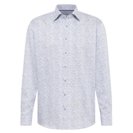 Eterna ETERNA Overhemd donkerblauw / wit