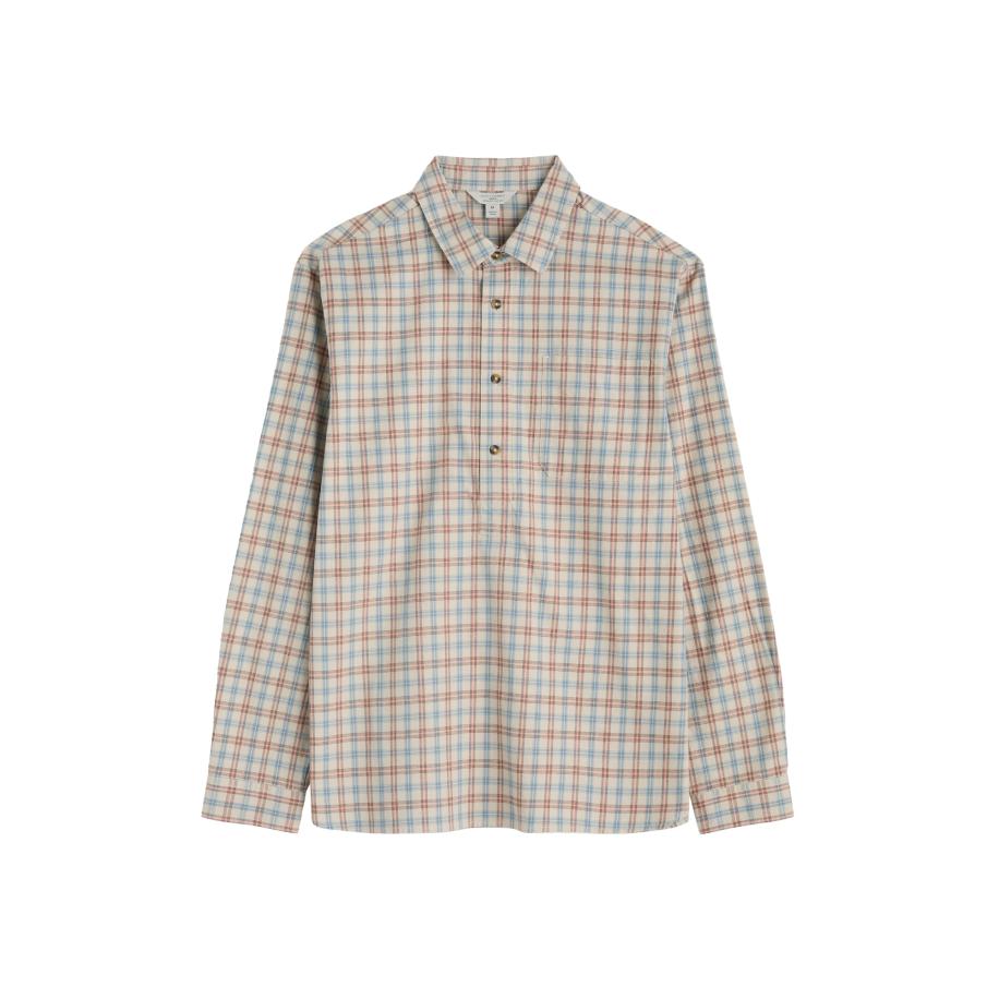 Seasalt Cornwall Seasalt Cornwall Overhemd Take Root ecru / azuur / lichtgeel / zalm roze -
