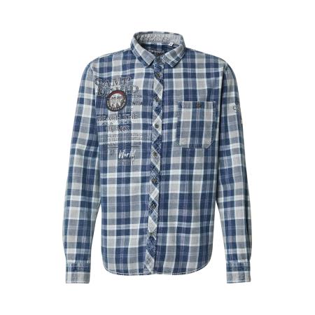 Camp David CAMP DAVID Overhemd indigo / wit