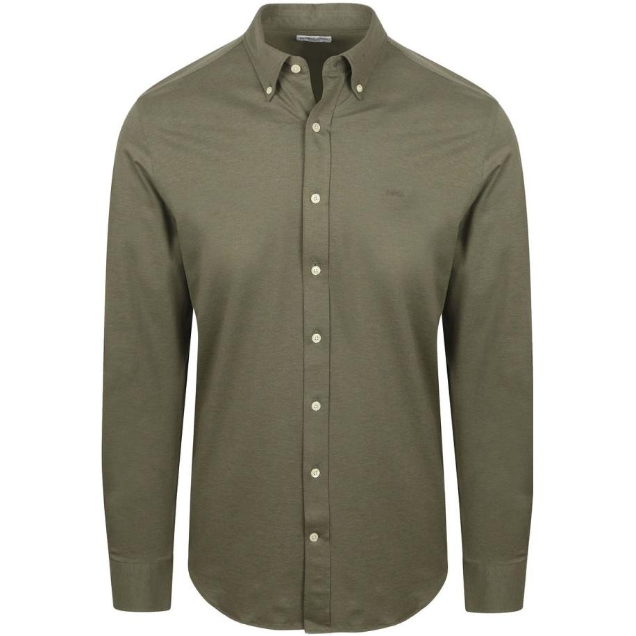 McGregor Overhemd Piqué Stretch Groen Groen