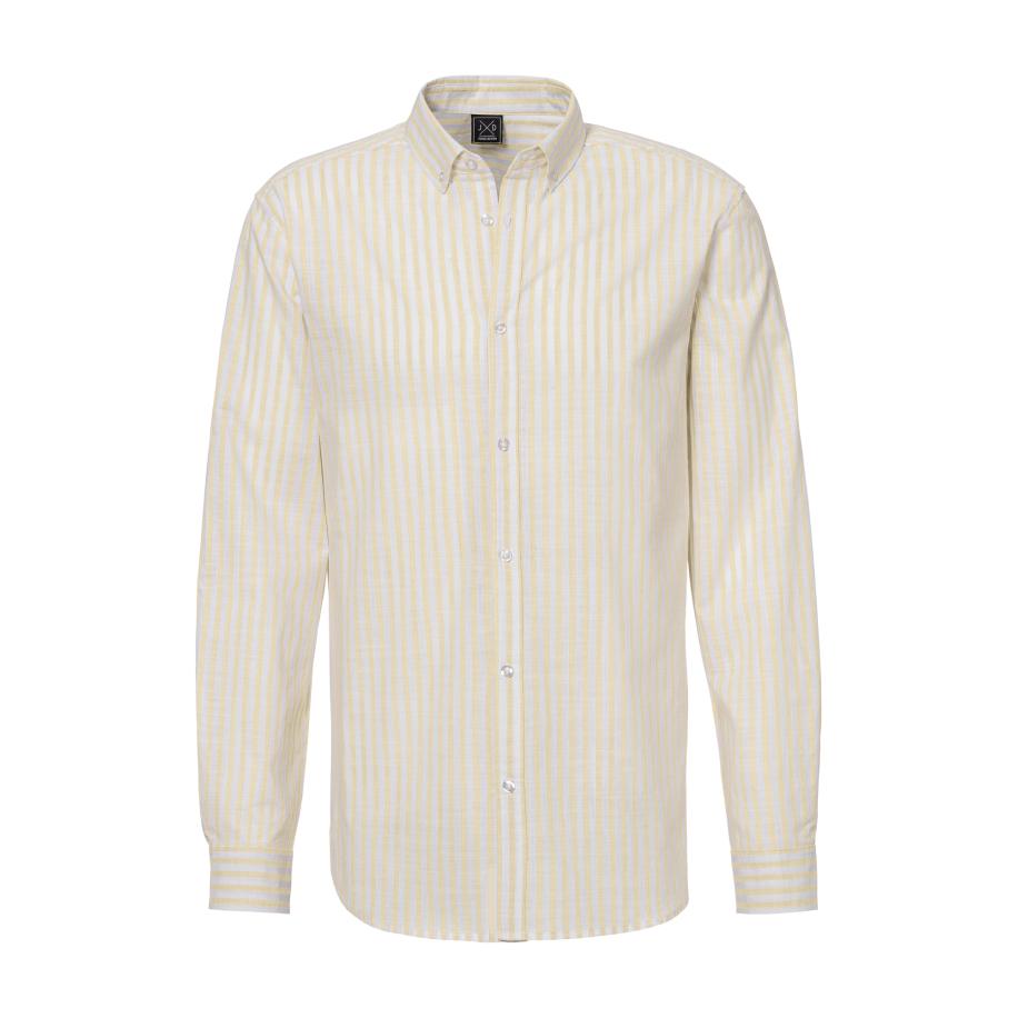 JOHN DEVIN JOHN DEVIN Overhemd geel / wit -