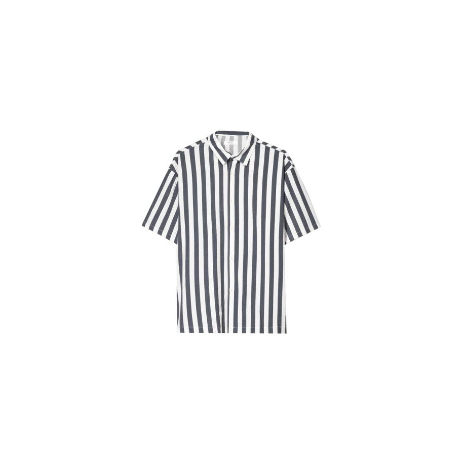 Bershka Bershka Overhemd donkergrijs / wit -