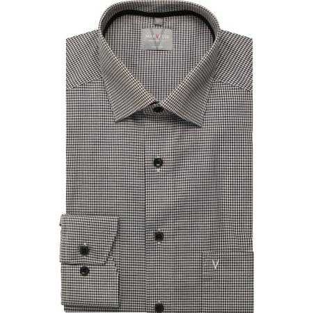 Marvelis Overhemd zwart, Ruit