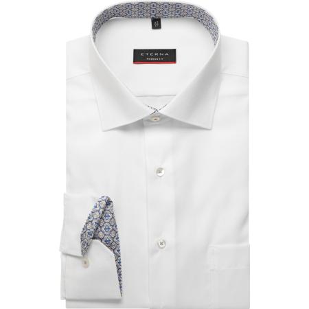 ETERNA Overhemd wit, Effen