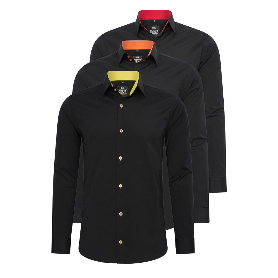 Rusty Neal Rusty Neal Overhemd zwart -