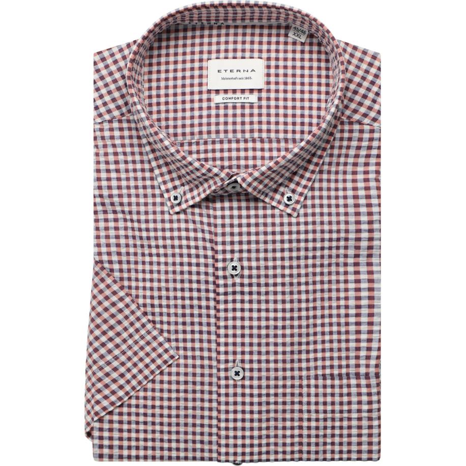 ETERNA Overhemd Korte mouw roze Roze