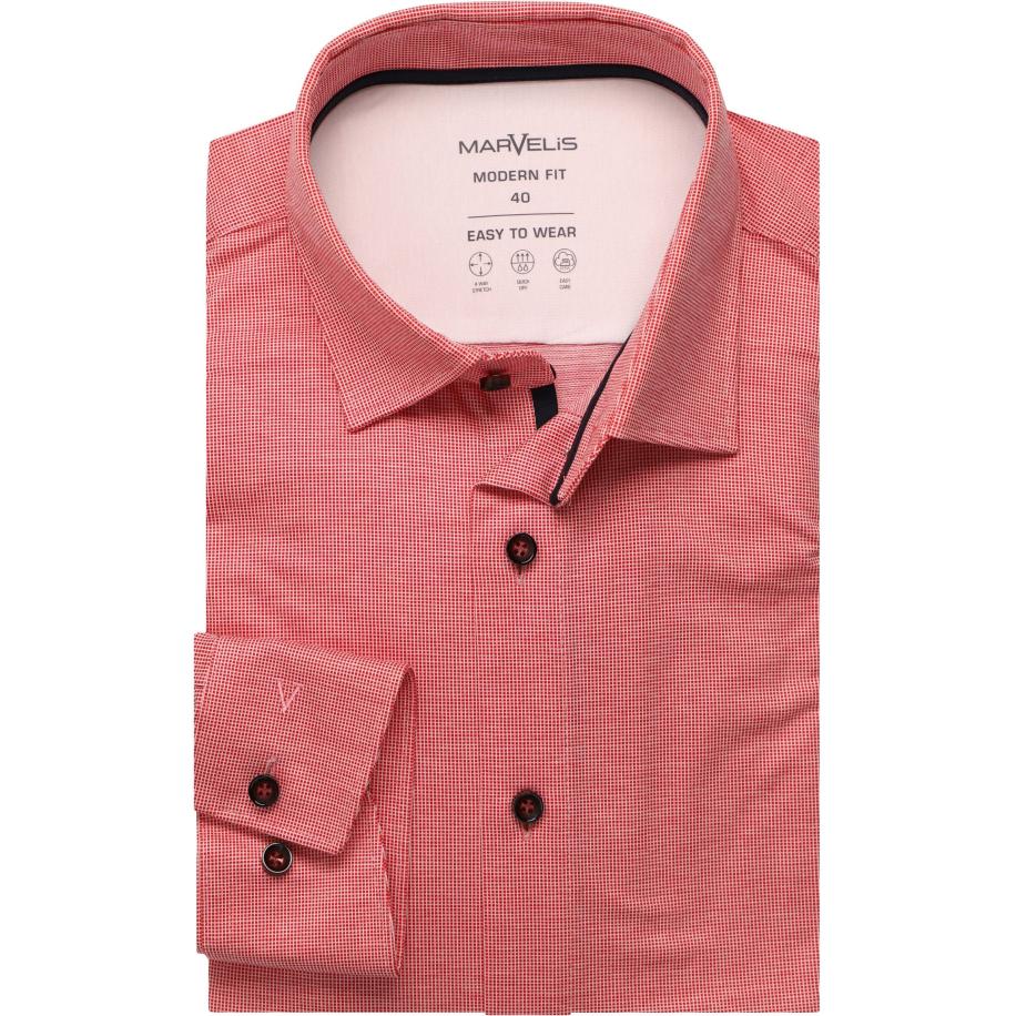 Marvelis Performance Jersey shirt rood, Gestructureerd Rood