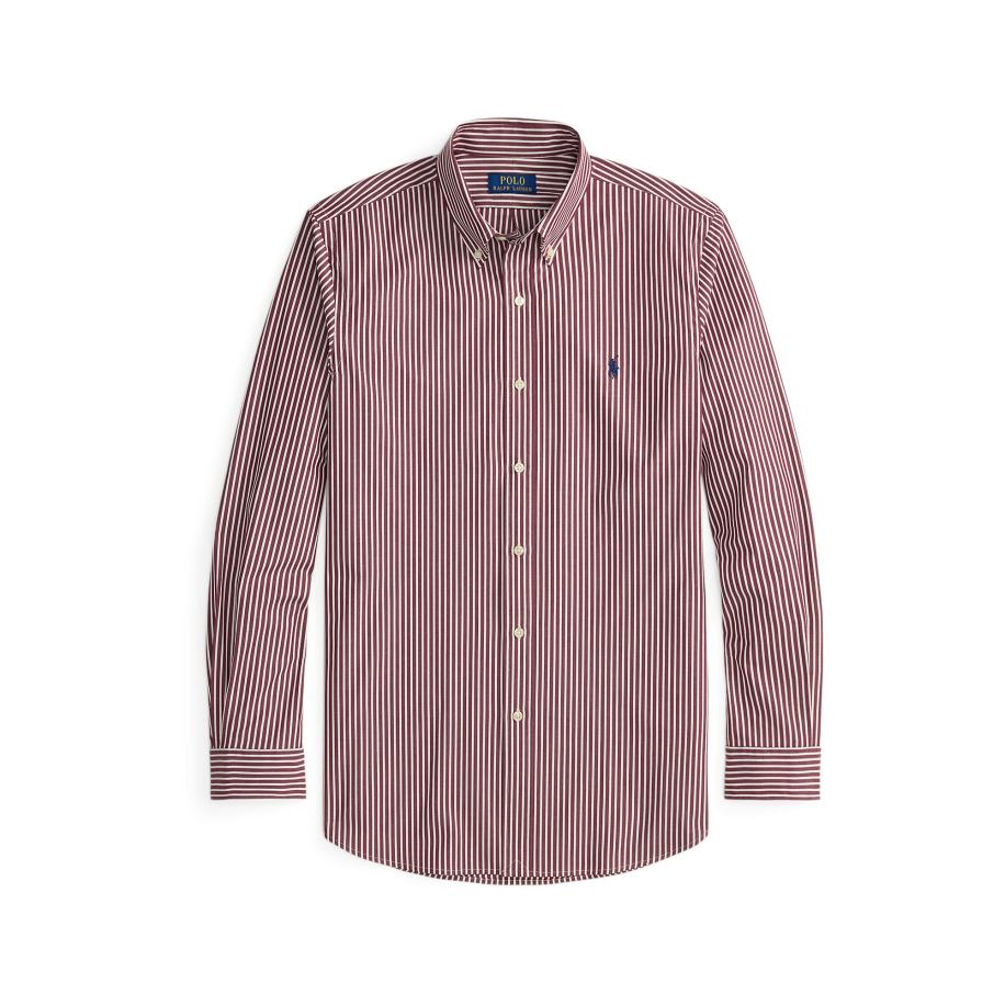 Polo Ralph Lauren Zakelijk overhemd navy / wijnrood / wit Rood