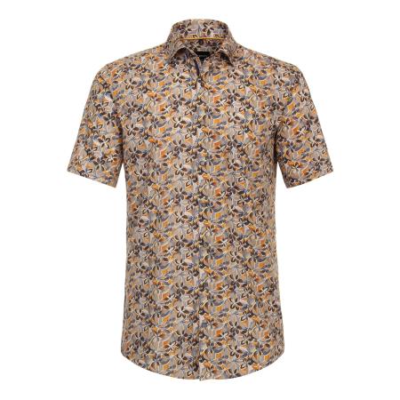 Venti Overhemd Korte mouw beige