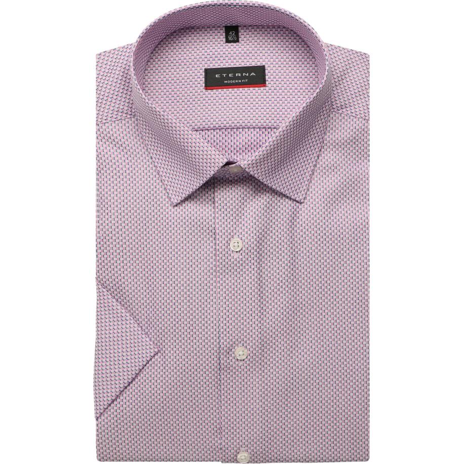 ETERNA Overhemd Korte mouw donkerblauw Blauw