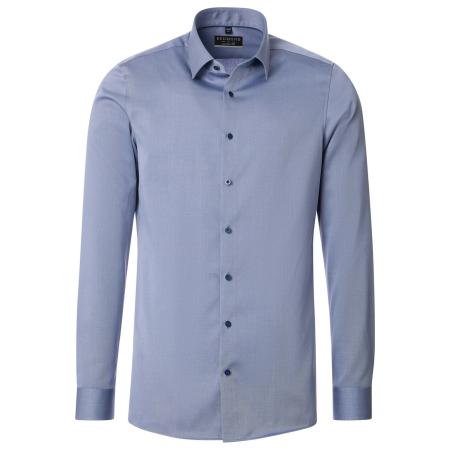 Redmond Overhemd blauw, Effen