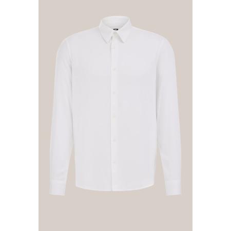 WE Fashion Heren regular fit overhemd - Regular fit - Wit - Viscose - Maat: XS