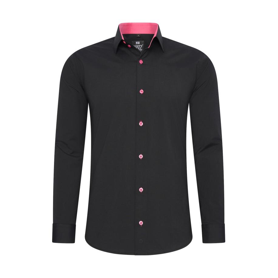 Rusty Neal Rusty Neal Overhemd pink / zwart -