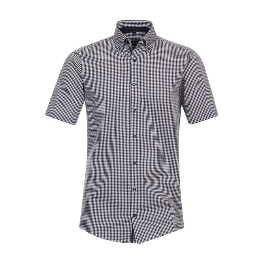 Venti Overhemd Korte mouw blauw Blauw