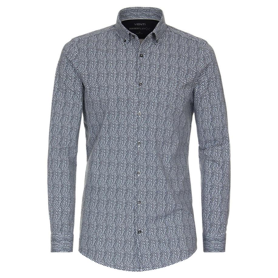 Venti Jerseyflex Jersey shirt blauw, Bedrukt Blauw