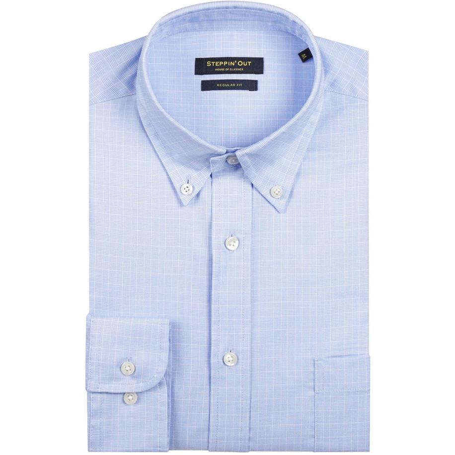 Steppin' Out Overhemd Ruiten Blauw Blauw