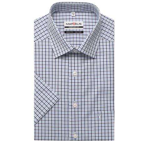 Marvelis Overhemd Korte mouw blauw