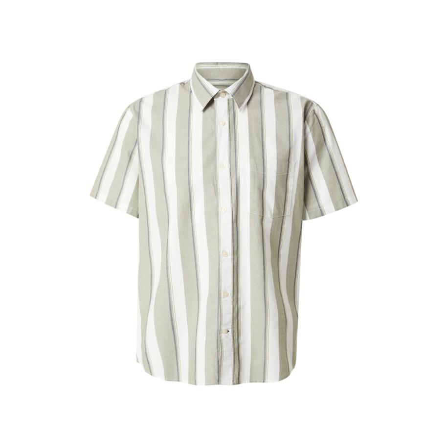 GAP GAP Overhemd grijs gemêleerd / kaki / olijfgroen / wit -