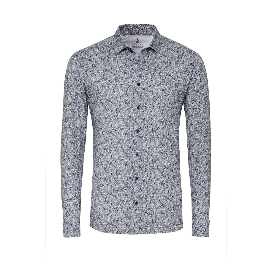 Desoto DESOTO Overhemd blauw / grijs -