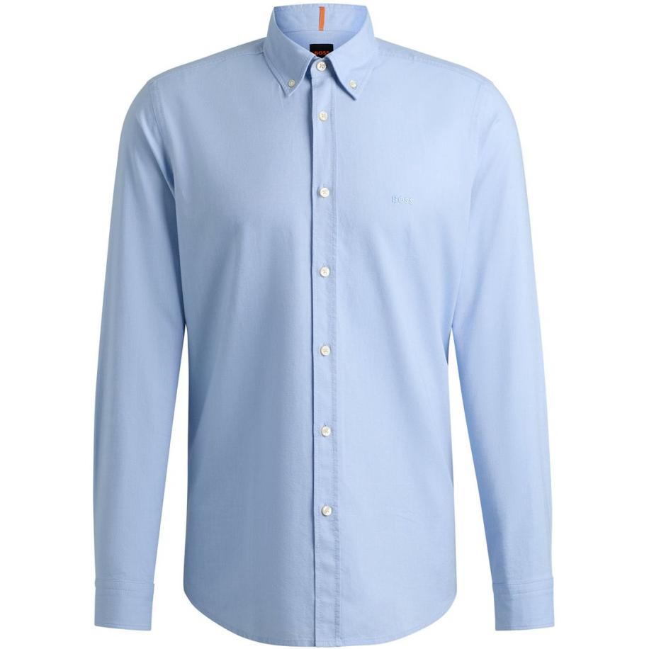 BOSS Rickert Overhemd Lichtblauw Blauw