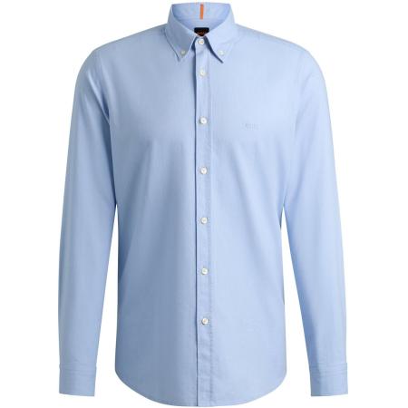 BOSS Rickert Overhemd Lichtblauw