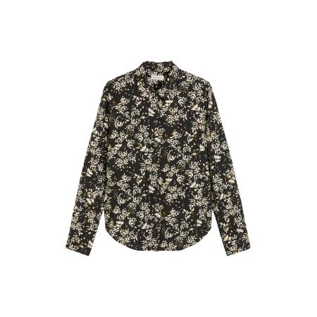 Marc O'Polo Marc OPolo Blouse beige / olijfgroen / zwart