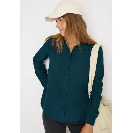 CECIL Overhemdblouse in effen kleur