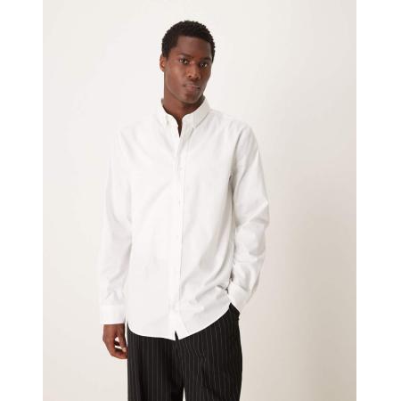 Calvin Klein - Regular-fit Oxford overhemd in wit