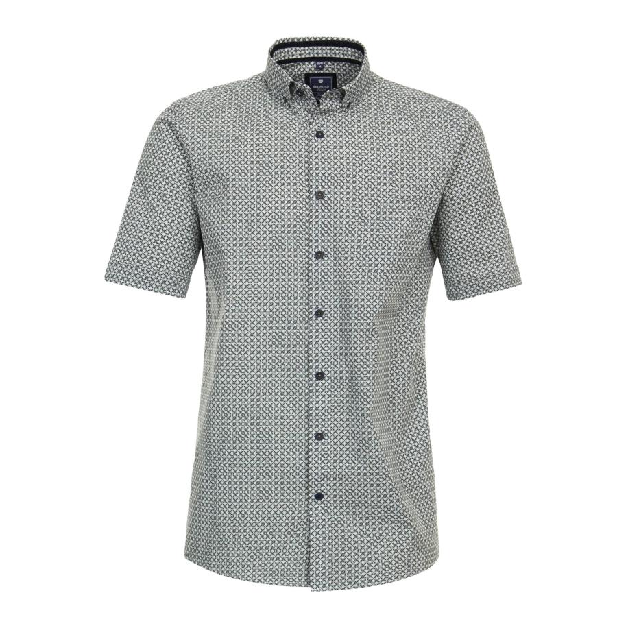 Redmond Casual Overhemd Korte mouw groen Groen