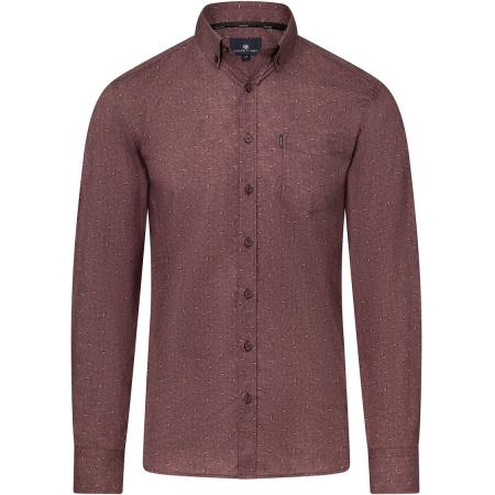 State Of Art Overhemd Print Burgundy