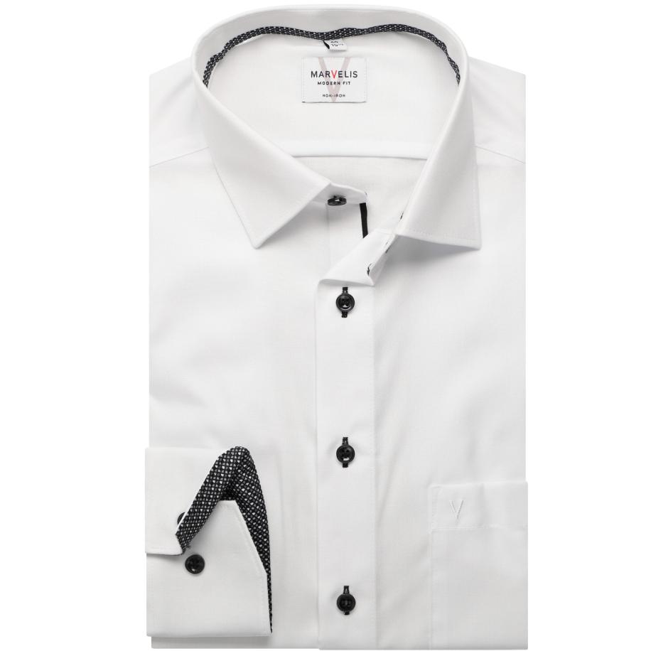 Marvelis Overhemd ML6 (vanaf 68 CM) wit Wit