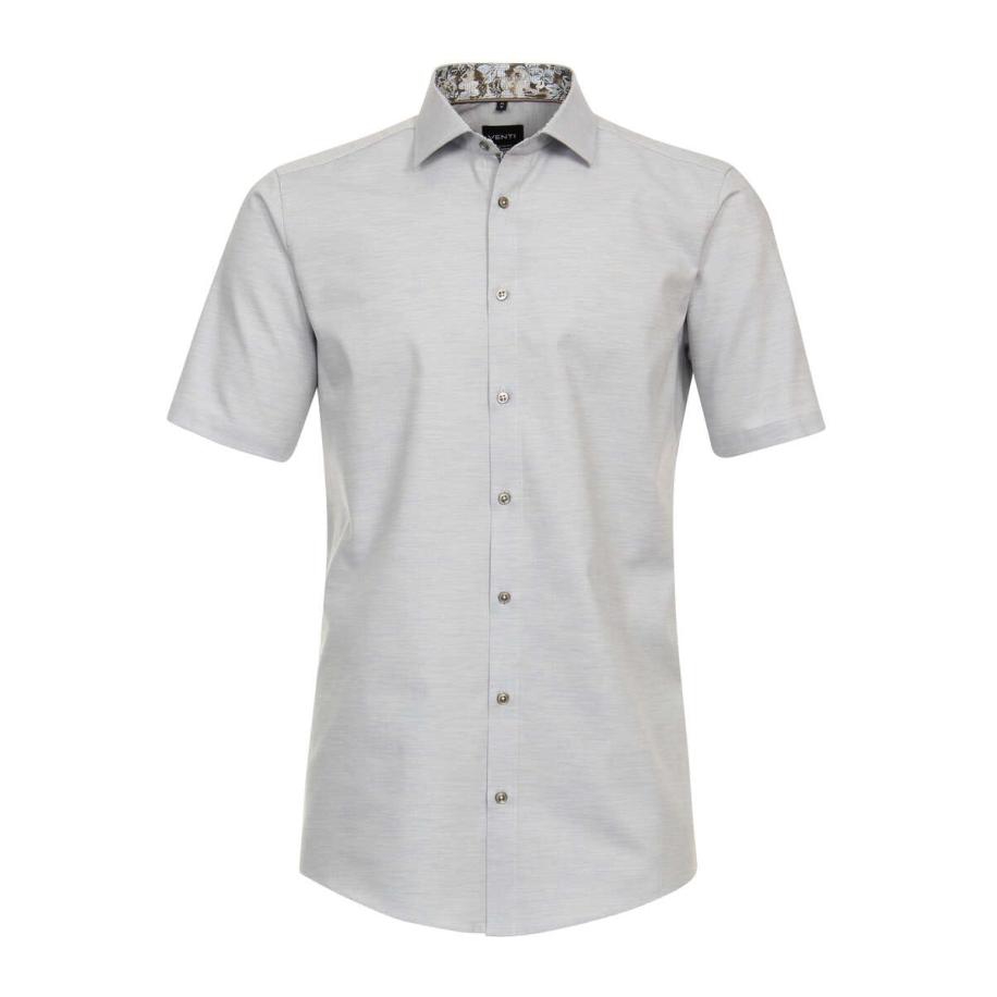 Venti Overhemd Korte mouw blauw Blauw