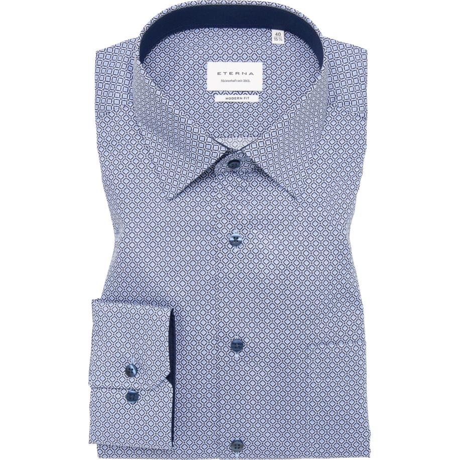 ETERNA Overhemd ML6 (vanaf 68 CM) marine Blauw