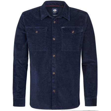 Petrol Overhemd Corduroy Navy