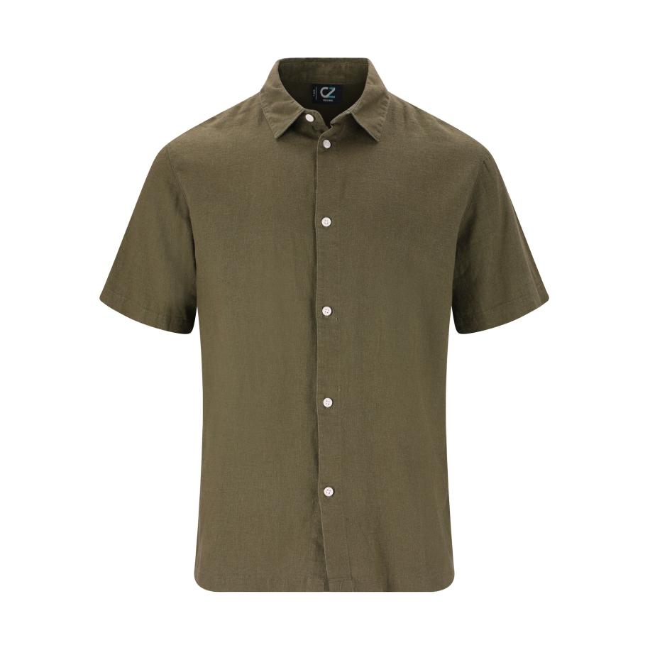 Cruz Cruz Overhemd Micky donkergroen -