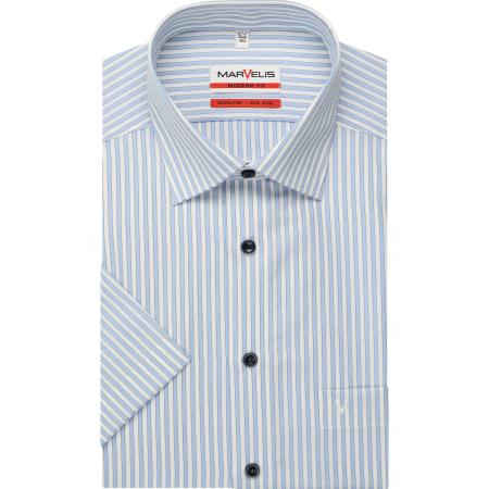 Marvelis Overhemd Korte mouw blauw