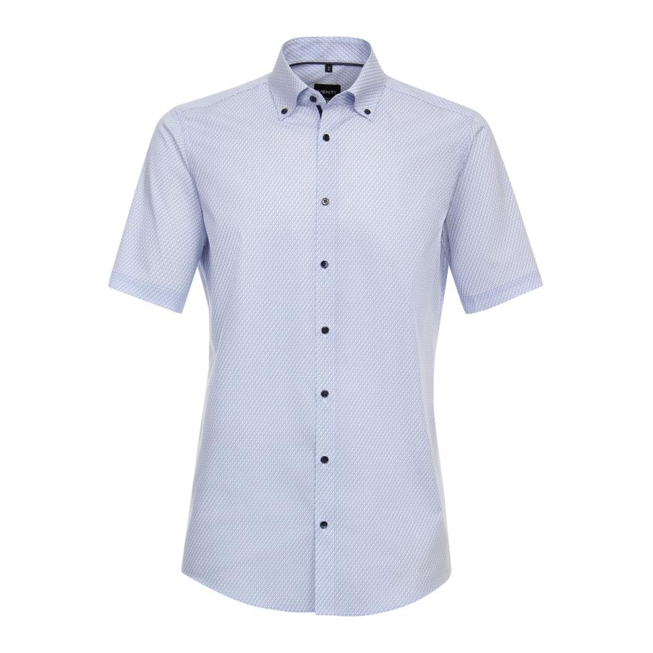 Venti Overhemd Korte mouw blauw Blauw