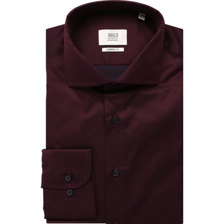 ETERNA 1863 Overhemd bordeaux, Effen
