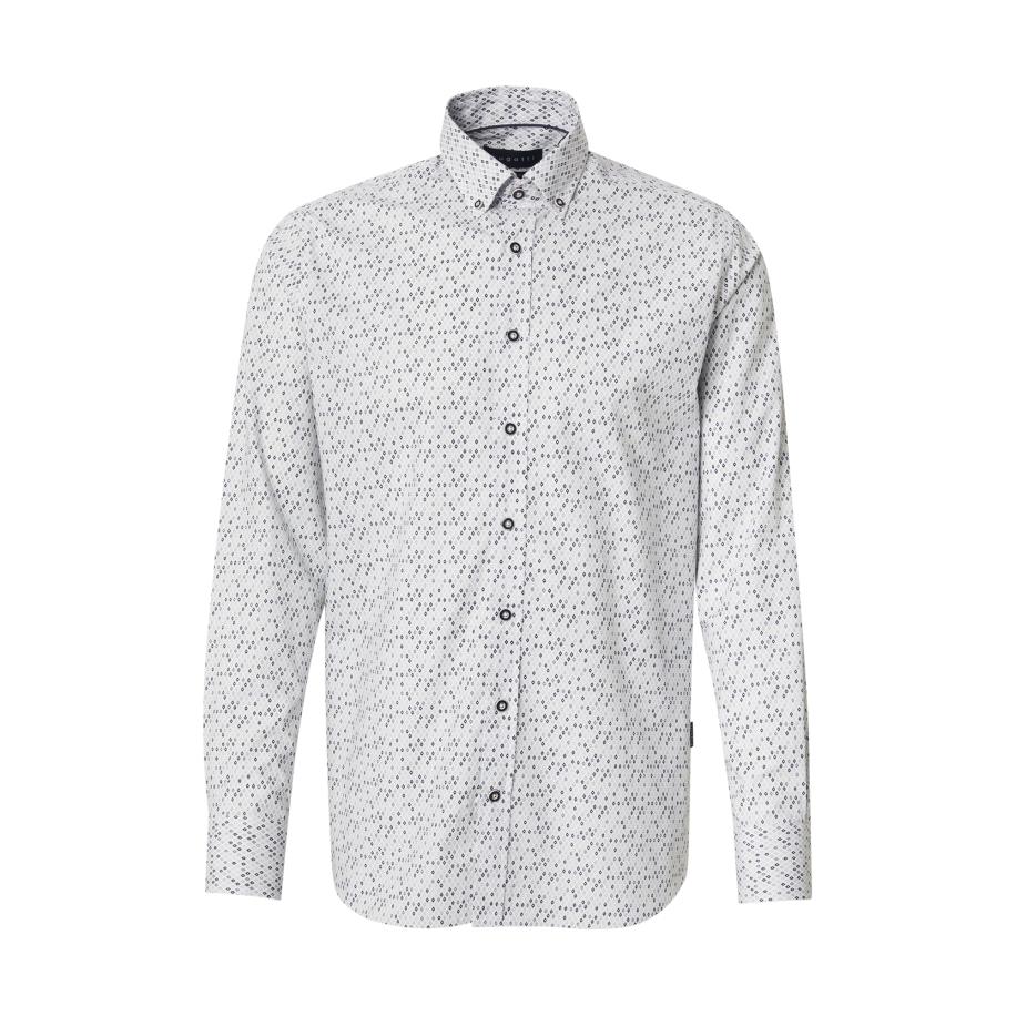 Bugatti bugatti Overhemd navy / grasgroen / wit -