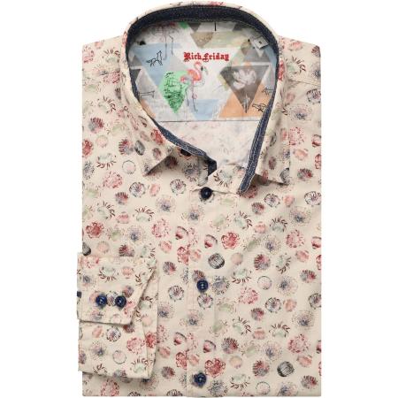 Rich Friday by Jupiter Overhemd beige, Motief