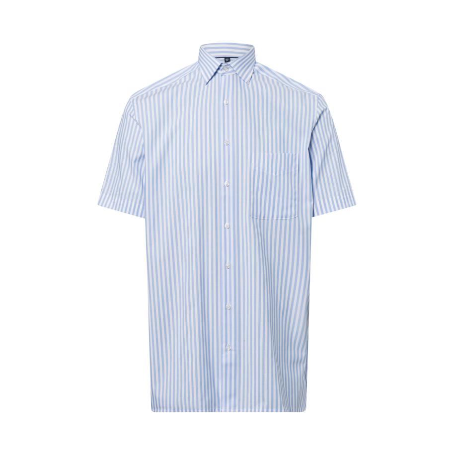 Andrew James Overhemd lichtblauw / wit Multicolor