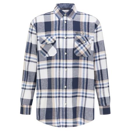 Bruno Banani Bruno Banani Overhemd Michaels beige / blauw / navy / wit