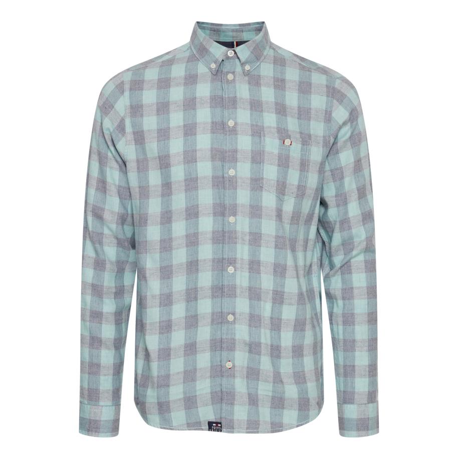 FQ1924 FQ1924 Overhemd Yunus donkergrijs / mintgroen -