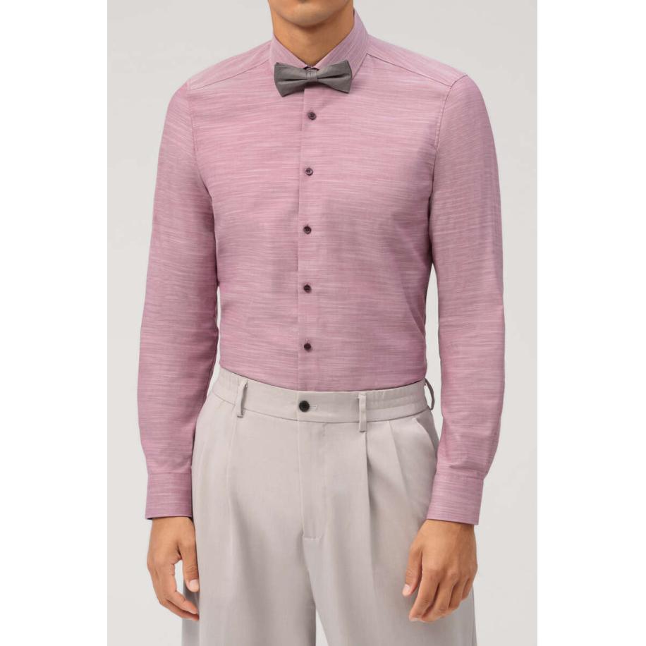 OLYMP Level Five Overhemd granaat, Faux-uni Rood