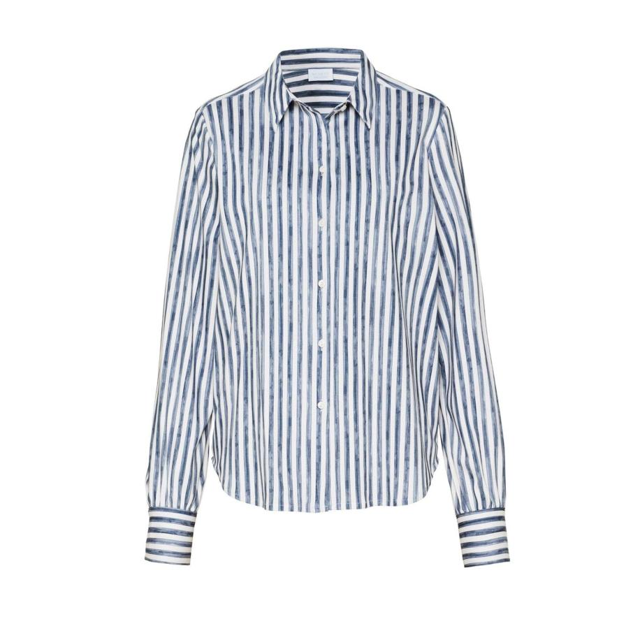 Desoto DESOTO Blouse Lizzy aqua / natuurwit -